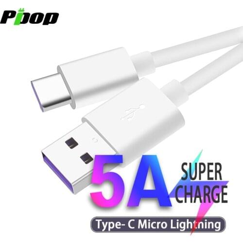 USB 3.1 Type C Lighting Micro 5A Fast Charging Data 2m Cable support Quick Charge 3.0 for Android Phone iPhone