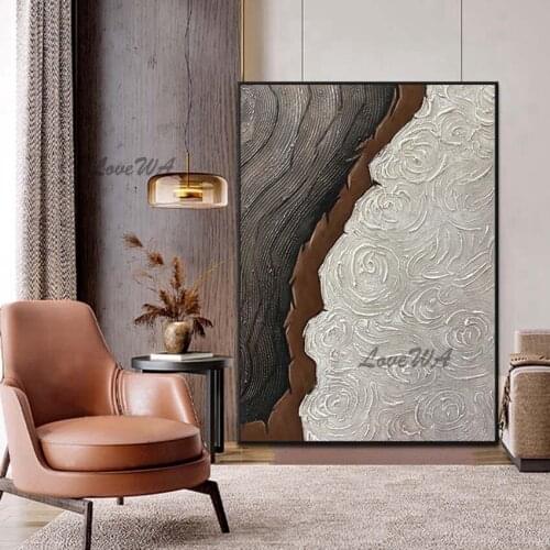 Tree Picture Handmade Artwork Paintings Abstract Colorful Decoration Oil Painting on Canvas Wall Art Pictures For Living Room