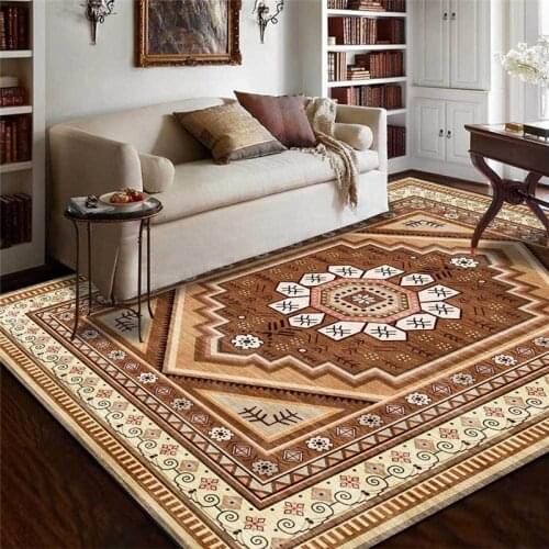 Bohemian National Wind Rug Northern European-Style Beige Carpet Living Room Bedroom Bed Blanket Bathroom Kitchen Floor Mat