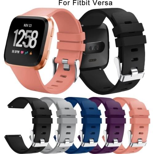 New fashion classic Replacement Sport Wristband accessories strap for Fitbit Versa smart watch bracelet Wrist Watchband S L Size