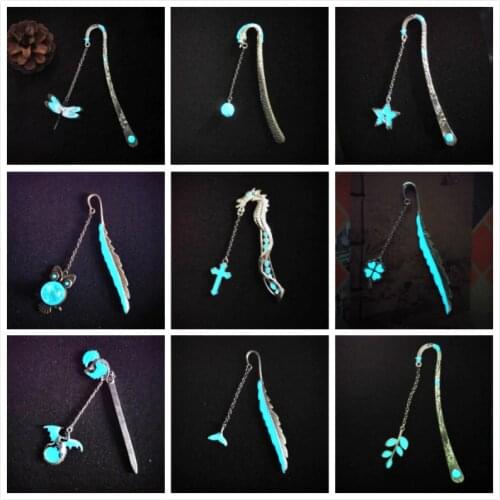 Originality Retro Cute Animals Dragon Owl Butterfly Flower Design Metal Bookmark For Books School Students Vintage Bookarks