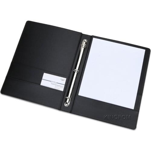 4 Colors 3 Ring Binders A4 PU Leather Files Folder Travel Portfolios Fashion Style Business Office Supplies Folder for Document