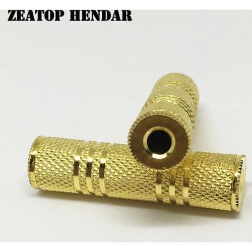 8Pcs Gold Plated Jack 3.5mm Female to Female Straight Adapter 3.5 Coupler Stereo Audio&Video Cable Converter Wire Connector
