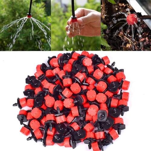 30-50Pcs Adjustable Nozzles Drip Irrigation Garden Irrigation Dripper Sprinkler Emitter Balcony Yard Greenhouse Watering System