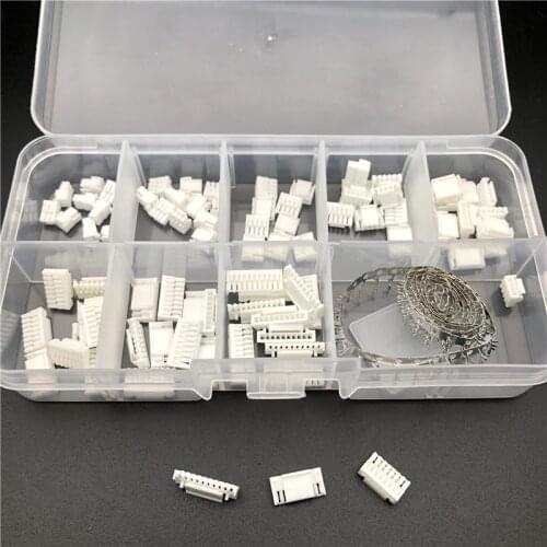 580pcs 1set GH1.25 GH 1.25/1.27 1.25mm with lock Connector Socket Pin Header JST Housing terminal 2 3 4 5 6 7 8 10 p DIY