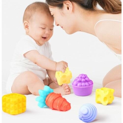 H055 1Set Interactive Stimulation Sensory Grabbing Ball Toy Gift for Baby Infant Crawling Toy Bath Spraying Toy Newborn Ball
