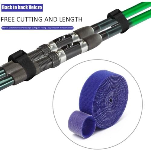 1 Pcs Fishing Rod Tie Holders Straps Belts Suspenders Fastener Hook Loop Cable Cord Ties Belt Fishing Tackle Fishing Accessories