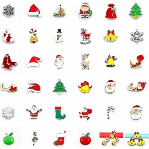 10pcs/lot Christmas Tree Apple Bell Internal Dia 8mm Slide Charm DIY Accessories Fit 8mm Wide Belt Pet Collar