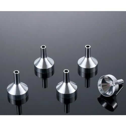 10 Pcs Mini Metal Funnels For Filling Small Bottles Transferring Liquid Refill Perfume Essential Oil Student Supplies Wholesale