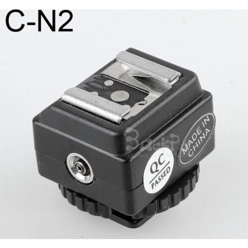10pcs Flash Hot Shoe Converter Adapter with PC Sync for SB600 SB700 SB800 SB900 SB910 to 60D 70D 600D 650D 7D 5d iii Camera C-N2