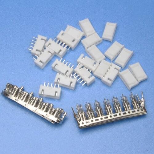 100PCS White Dupont Connector XH-2.54mm Jumper Wire Cable Pin Header Dupont Plastic Shell Plug Housing Crimp Bare Terminal
