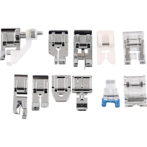11pcs/Set Household Sewing Machine Parts Presser Foot Foot Machine Zipper Invisible Invisible Sewing household Zipper A2E7