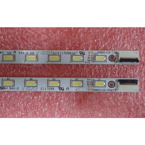 2piece/lot FOR skyworth 55E550E lampada Dell'articolo 4A-D070926 V546H3-LS5-TLEM3 V546H3-LS5-TREM3 1 piece = 32LED 346 MM