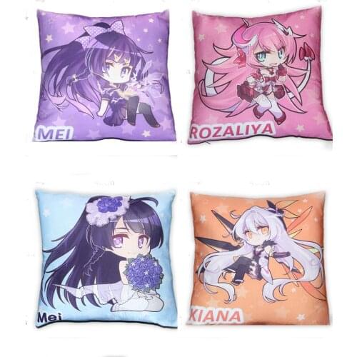 40cm*40cm Anime Game Honkai Impact 3 Printed Thow Pillow Cosplay Prop Decor Cushion for Boy Girl Gift New 1 pcs