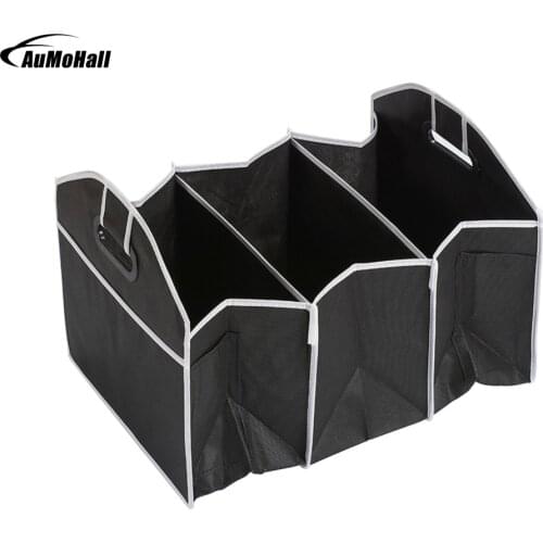 Car Storage Car Multi-Pocket Organizer Classic Folding Storage Bag Large Capacity Trunk Box