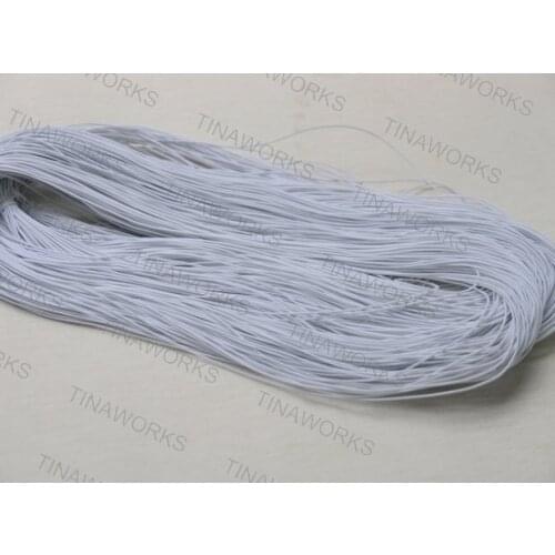 FREE SHIPPING 260 White Stretch Elastic Beading Cord 1MM