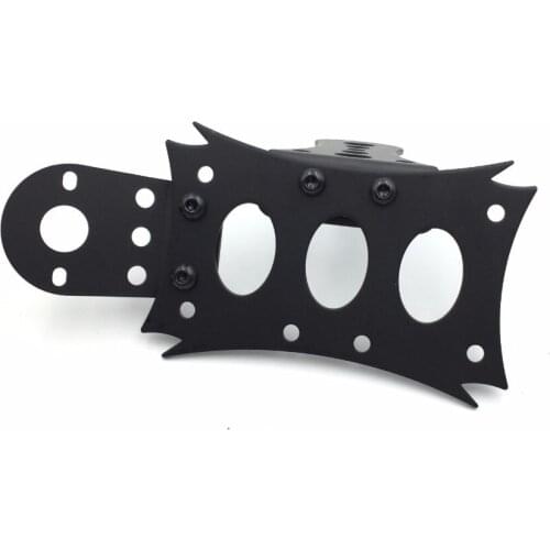 Free shipping Horizontal Vertical Zigzag Side Mount 7 3/10" x 4 4/5" License Plate Bracket light Brackek for halrey Suzuki KTM