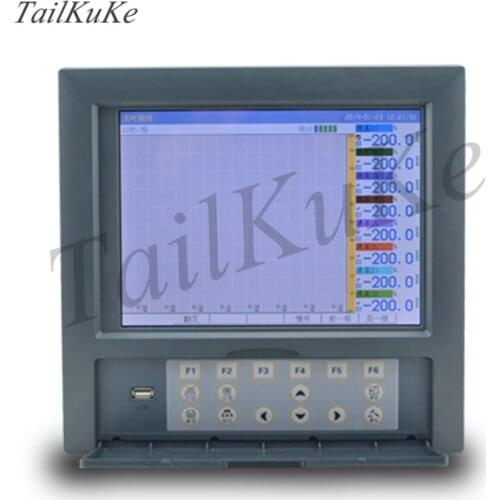 Paperless recorder color temperature recorder pressure current voltage recorder 16 32 40 way 10-inch screen