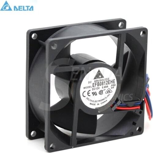 For delta EFB0812EHE -F00 FOO 8038 80mm 8cm DC 12V 0.62A computer case server inverter cooling fans