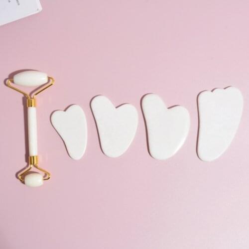 Hot Natural Jade Roller Massager For Face Natural Stone Slimming Lift Massage Facial Tools For Chin Neck Beauty Skin Care Tools