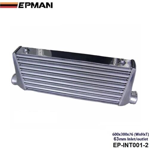 Intercooler (600*300*76 mm) bar and plate high flow intercooler 600x300x76 with 63" Inlet Outlet Cooling System EP-INT001-2