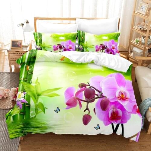 Beauty Flower Bedding Set Single Twin Full Queen King Size Rose Sunflower Bed Set Childrens Kid Bedroom Duvetcover Sets 3D 002