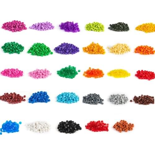 Bulk Plate 1x1 Round 31 Colors Building Blocks MOC Parts Toy For Pixel Art Portrait Lights Education Compatible 6141 4750pcs/Lot