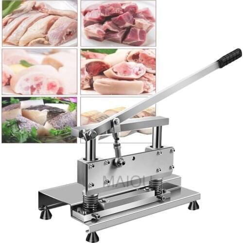 Stainless Steel Manual Saw Bone Cutting Machine Cut Pork Chop Bone Trotters Meat Slicer Making Machine