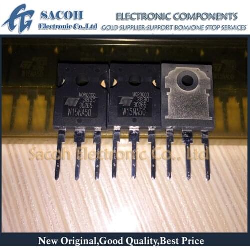 Free Shipping 10Pcs STW15NA50 W15NA50 STW15NB50 W15NB50 TO-247 15A 500V N-ch Power MOSFET