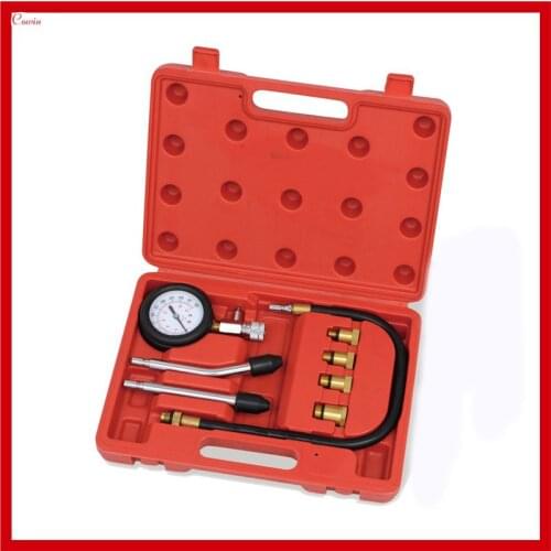 New Universal 2 Fuction Car Engine Cylinder Pressure Compression Tester Oil Pressure Tester Gauge Set