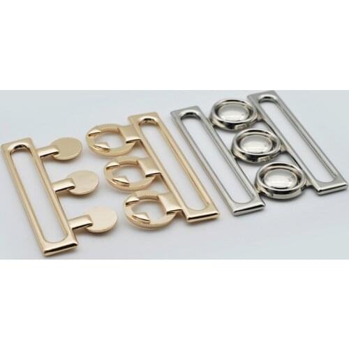 Rectangle 60Mm Wide Combined Fasten Buttons for Garment Accessories Supply Belt Metal Buckles for Overcoat Bags Decoration