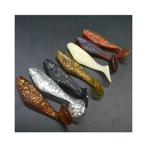 5Cm/2G Silicone Bait Smell Worm Soft Fishing Lure T Tail Jigging Artificial Fishing Bait For Bass Wobblers Root Fishing