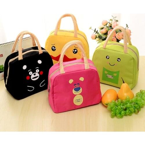 Cartoon Animal Lunch Bag Portable Insulated Cooler Bags Thermal Food Picnic Lunchbox Women Kids Lancheira Lunch Box Tote