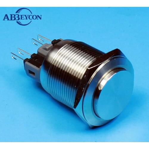 TY 2224Z 22mm stainless steel IP67 waterproof pushbutton push ON push OFF high flush switch