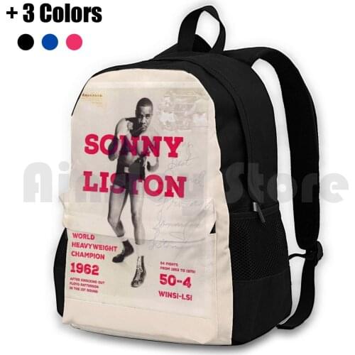 Sonny Liston Outdoor Hiking Backpack Riding Climbing Sports Bag Boxer Heavy Weight Heavyweight 60S Boxing Sport History Classic