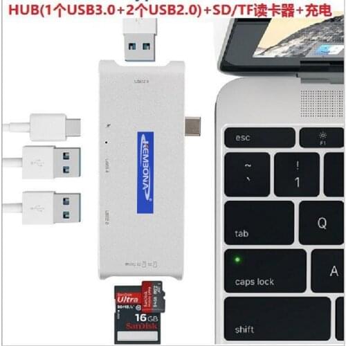 KEMBONA USB Type C Hub HDMI USB Adapter dongle dock thunderbolt 3 combo with USB 3.0 ports,SD slot Micro SD Card for MacBook Pro