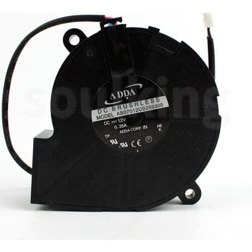 AB07012UB250300 12V 0.35A 7025 projector cooling fan 6 Month Warranty