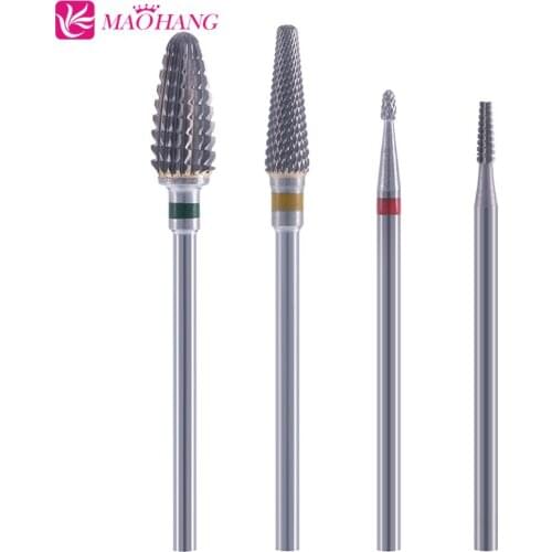 MAOHANG High quality carbide cutters nail drill bits nail art file for electric drill manicure machine apparatus tools