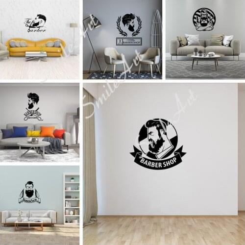 Funny Haircut Wall Sticker Pvc Wall Art Stickers Modern Fashion Wallsticker For Kids Rooms Decoration Sticker Mural