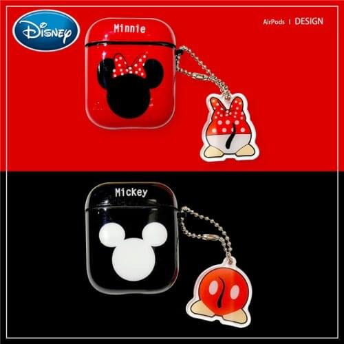 Cute Mickey Minnie Airpods Pro Protective Cover Cartoon Apple Bluetooth Headset Cover Creative Protective Shell Pendant Gift