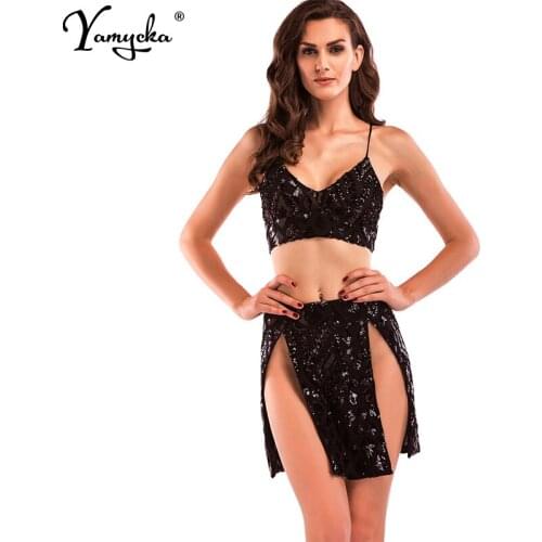 Sexy Backless White black Sequins summer dress Women Split Bandage dresses Night club Off Shoulder robe bodycon Dress Vestidos