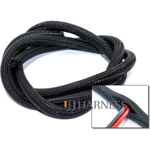 1/8" ID:3mm Split Braided Sleeving Cable Self closing braided cable wrap cable sock