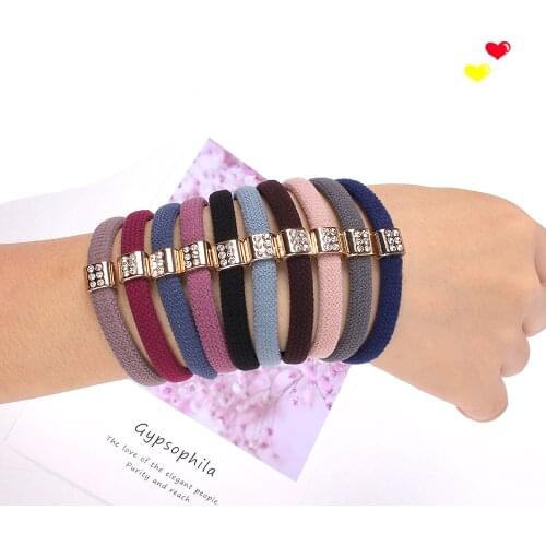 10pcs Solid High Elastic Hairband Women Ponytail Ties Scrunchies Girls Hair Holder Hair Rope Hairband for Children Hair Circles