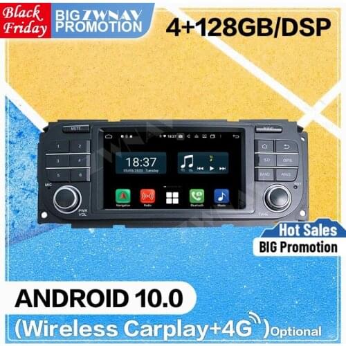 128G DSP Carplay Android 10 DVD Player Car For Jeep Grand Cherokee 1999 2000 2001 2002 2003 2004 GPS Auto Radio Stereo Head unit