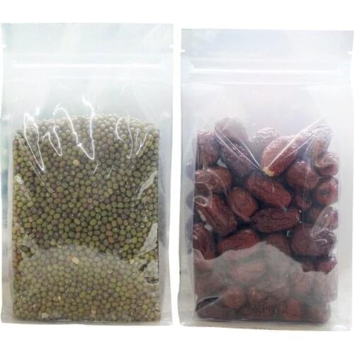 12X22+6CM food grade PE/PET eight side sealing bag sealing transparent packaging bag food bag red dates wolfberry tea