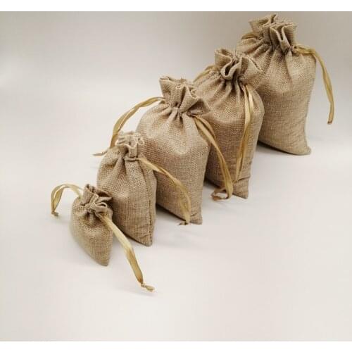 200pcs Silk Ribbon Drawstring Bag Sack Jute Bag Small Jewelry Bags Pouch for Jewelry Gift Packaging Bag Wedding Display Diy Gift