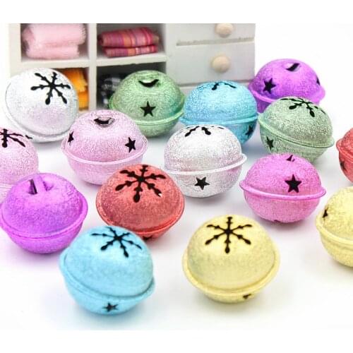 9PCS Christmas Bells Metal Jingle Bells Christmas Tree Decoration DIY Family Ornament Xmas Baubles Bells Arts Crafts pendant