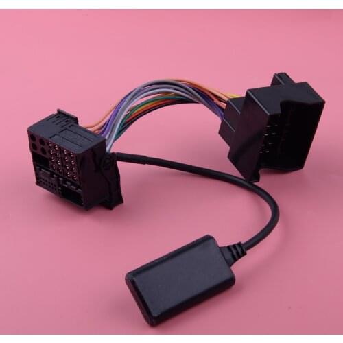 5-12V Bluetooth Handsfree Audio Radio Music Adapter AUX In Cable 18.5cm Fit For BMW E39 X5 E53 X3 E83 Z4 E85