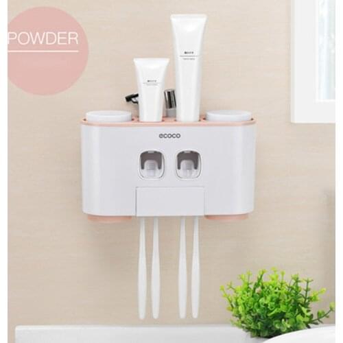 Automatic Toothpaste Dispenser Set with Wall Mounted Kids Hands Free Toothpaste Squeezer for Kids for bathroom