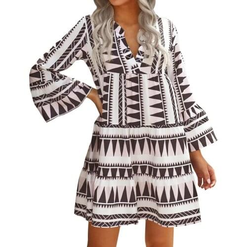 ISHINE Long Sleeve Summer Dresses
